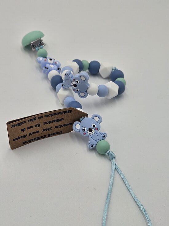 Attache sucette + anneau de dentition 