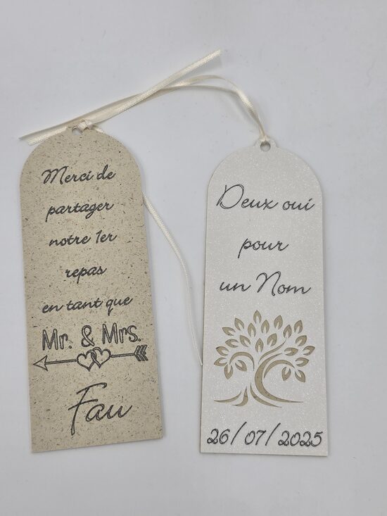 Cadeau invité ×6 (marque page)