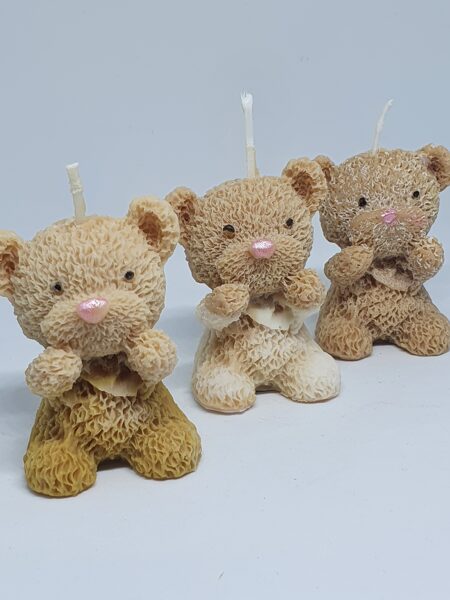 Bougie de décoration nounours