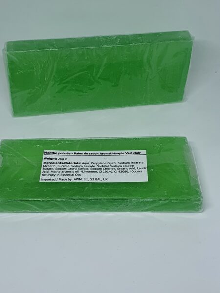 Savon artisanal menthe poivrée