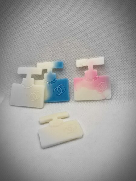 Fondant forme de bouteille de parfum double C ×2