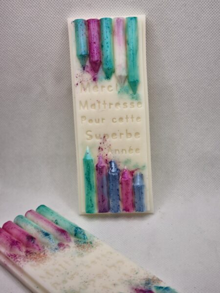 Fondant "merci maîtresse pour cette année formidable "