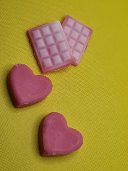 Fondant cœur ou mini tablette fleur de coton