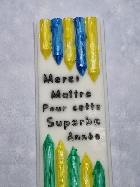 Fondant merci maître sur commande