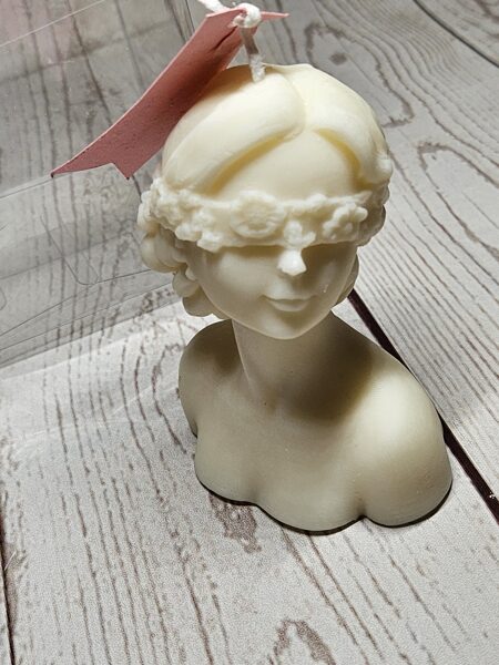 Bougie moulée visage femme