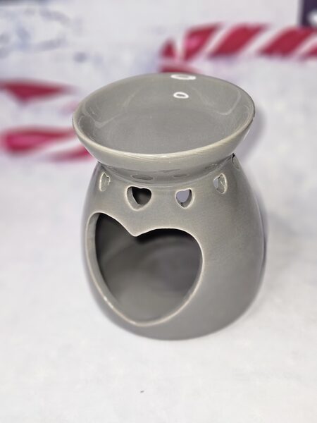 Brûleur grand modèle cœur gris